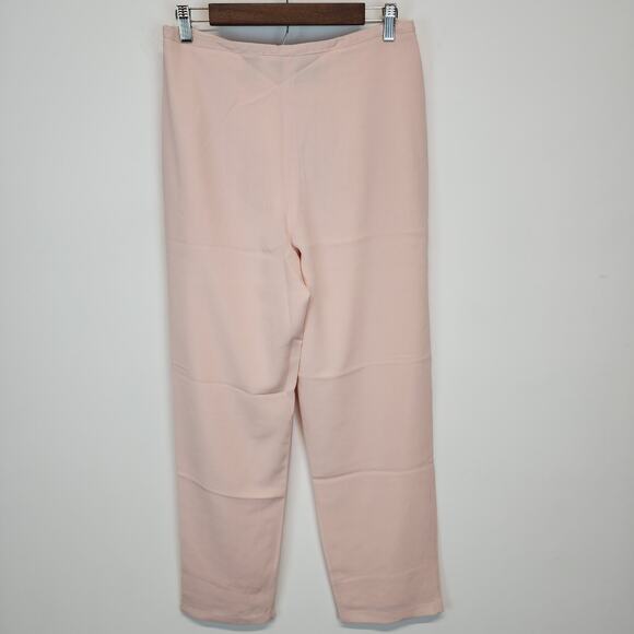 Vtg Campagnie Express Pleated Dress Pants Slacks Size S  28" Light Pink Baggy - Picture 3 of 13
